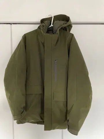 UNIQLO 하이브리드 다운 파카 S 사이즈 올리브