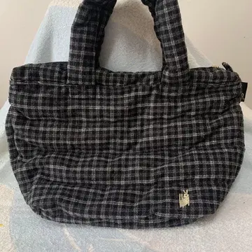 루토트 체크 무늬 토트백 R