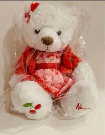 Harrods 플로럴 베어 체리 체리 드레스 핑크 화이트