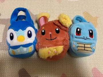 인형뽑기 경품 포켓몬 미니 파우치 팽도리, 삐, 꼬부기 세트