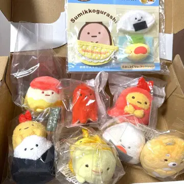 스미코구라시 음식 테마 손바닥 봉제 인형