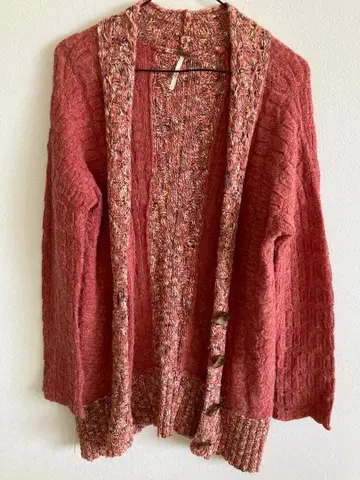 Free People 니트 가디건 S/P 핑크