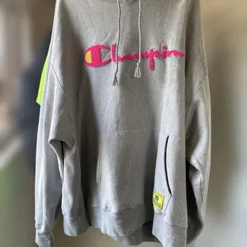 연말 세일 Champion 리버스 위브 후드티 2XL 그레이