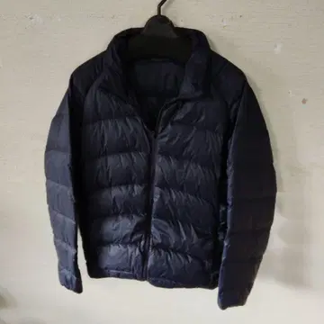 네이비 퀼팅 라이트 다운 자켓 M