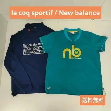 뉴발란스 르꼬끄 2장 세트 L 반팔 긴팔 셔츠 여성용 골프