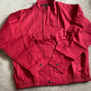 SUNTORY 오리지널 디자인 빨간색 점퍼 L 남성용 면