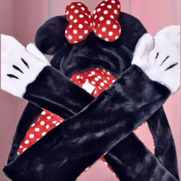 미니 머플러캡 디즈니 크리스마스 장갑 포함 머플러캡