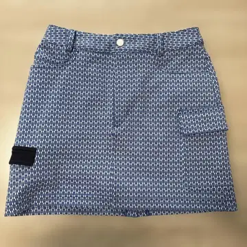 TaylorMade 여성용 스커트 파랑과 화이트 패턴