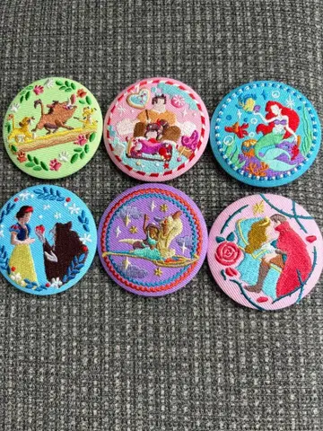 디즈니 자수 배지 2 슈가 러쉬/아리엘