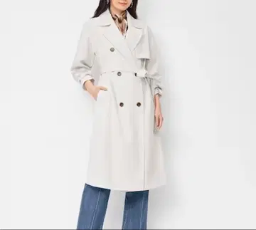 [ 미사용 새상품 ] GU 지유 오버 사이즈 트렌치코트 Z M 내추럴