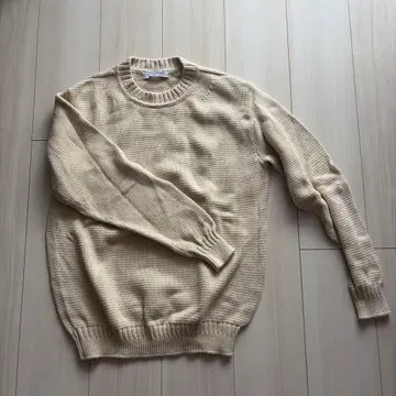 UNED ARROWS 베이지 크루넥 니트 M