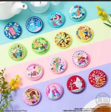 디즈니 자수 캔뱃지 밤비 신데렐라 슈가러쉬