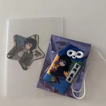 니지겐노모리 귀멸의 칼날 부적 선샤인 시티 스티커 토미오카 기유