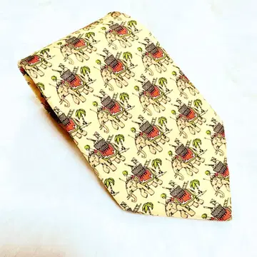 Salvatore Ferragamo 실크 넥타이 코끼리 패턴