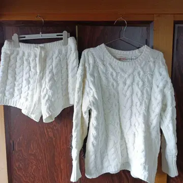 Gelato Pique 케이블 니트 룸웨어 세트