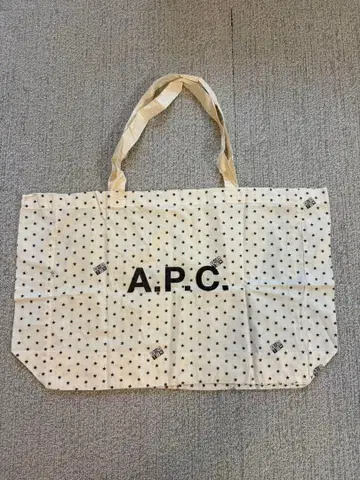 A.P.C. BONTON 도트 무늬 빅 에코백