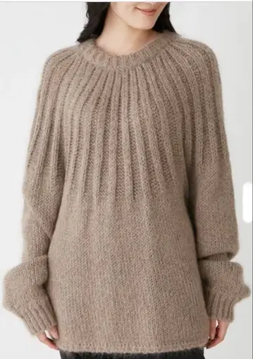 Mila Owen 모헤어 블렌드 구심편 니트 풀오버