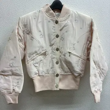 별 자수 핑크 숏 자켓