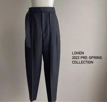 LOHEN 로헨 배럴 팬츠 블랙 사이즈 38