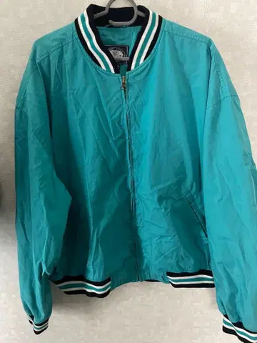 터콰이즈 봄버 자켓
