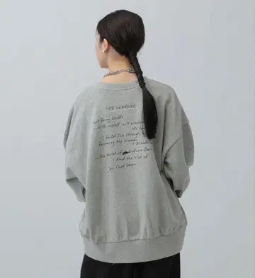 [ LEPSIM ] 모듬 프린트 맨투맨 582471 그레이