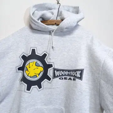 90s USA제 JERZEES 피넛 우드스탁 후드 맨투맨