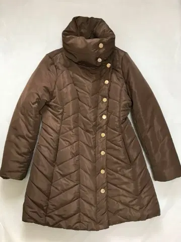 [이탈리아 의류점 구매] 브라운 퀼팅 후드 부착 점퍼