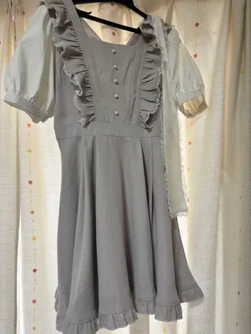 [ ROJITA ] 보타이 리본 원피스 프릴 레이스