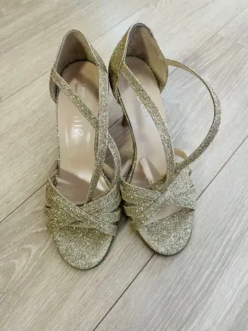 ODILE 골드 글리터 아르헨티나 탱고 힐 수납 봉투 포함