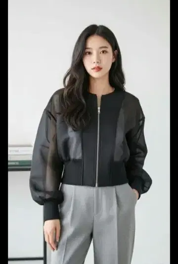 La-gemme 라지엠 더블 지퍼 시어 자켓 숏 기장