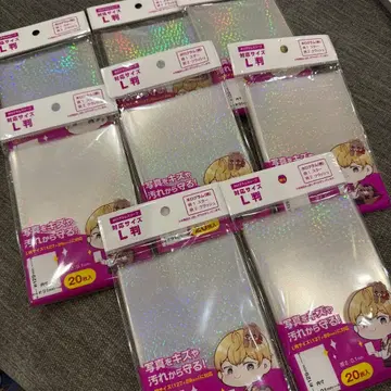세리아 PP 클리어 포켓 홀로그램 타입 L 사이즈 대응 20매입 8점