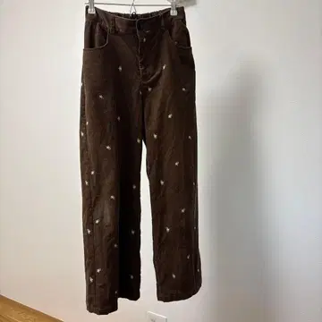 BAYFLOW 꽃무늬 팬츠 브라운