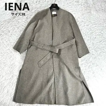 이에나 새상품급 MANTECO 더블 페이스 리버 코트 베이지 38