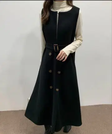 블랙 롱 원피스