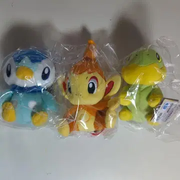 모부기 & 불꽃숭이 & 팽도리 봉제 인형 세트 인형