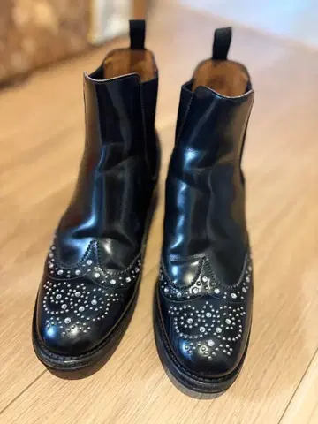 church's ESTELLA SHINE 36 스터드 사이드 고어 부츠