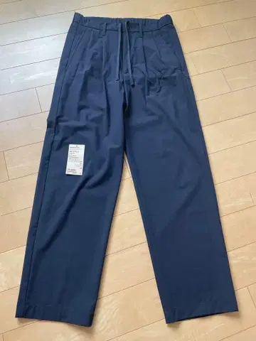 턱 와이드 팬츠 M 다크 네이비