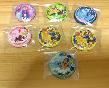 디즈니 자수 캔뱃지 7개 미녀와 야수 안나 모아나 등