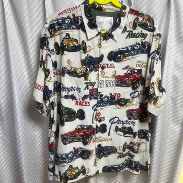 사카이 레이스카 패턴 반팔 셔츠 사이즈 4