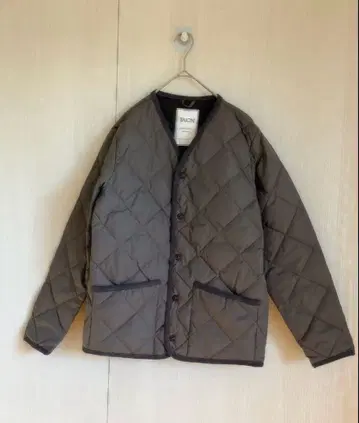 TAION 다운 CITY LINE 시티 다운 가디건 블랙