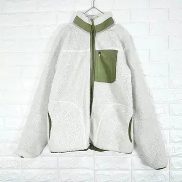 OUTDOOR PRODUCTS 플리스 보아 자켓 화이트