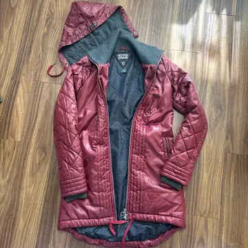 FIFTY FIVE DEL 버건디 퀼팅 자켓 XS