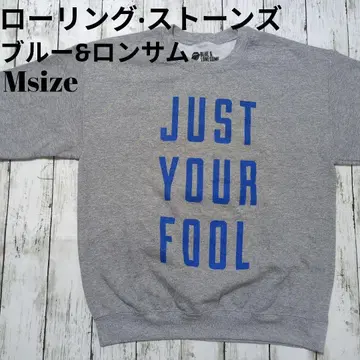 미국 빈티지 의류 맨투맨 롤링 스톤스 블루&론섬 아메카지 프린트