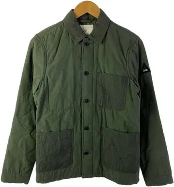 DENHAM 퀼팅 자켓 올리브 그린