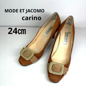 새상품급 MODE ET JACOMO carino 버클 벨트 카멜 24cm