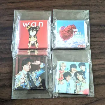 M!LK wan BIG 하피단 시오자키 타이치 스퀘어 마그넷 캔뱃지