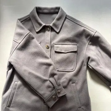 SM2 그레이 버튼 코트
