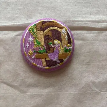 디즈니 라푼젤 자수 캔뱃지
