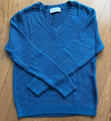 TOMORROWLAND tricot 파랑 V넥 니트 스웨터