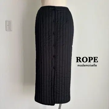ROPE mademoiselle 퀼팅 프론트 버튼 랩스커트